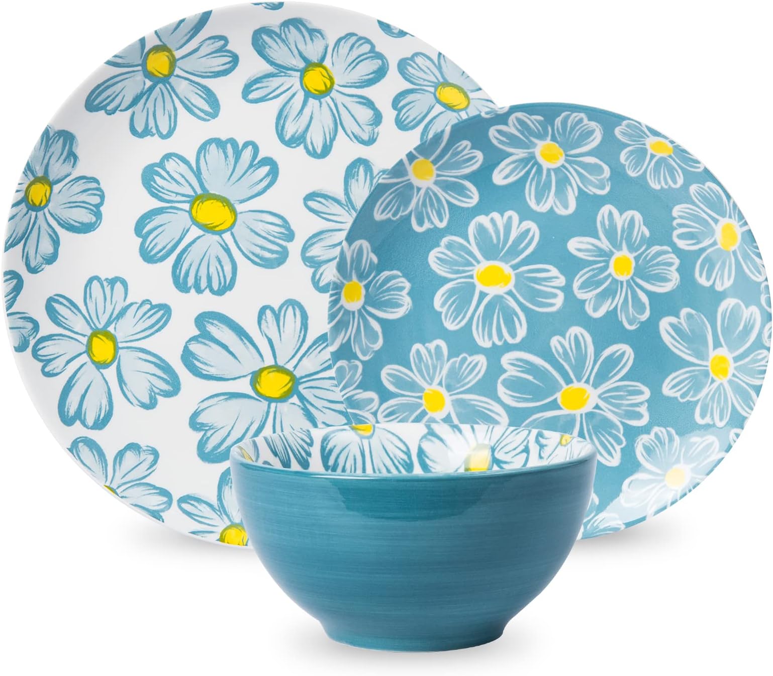 Ceramic tableware 12 Piece Dinnerware Set, Service for 4