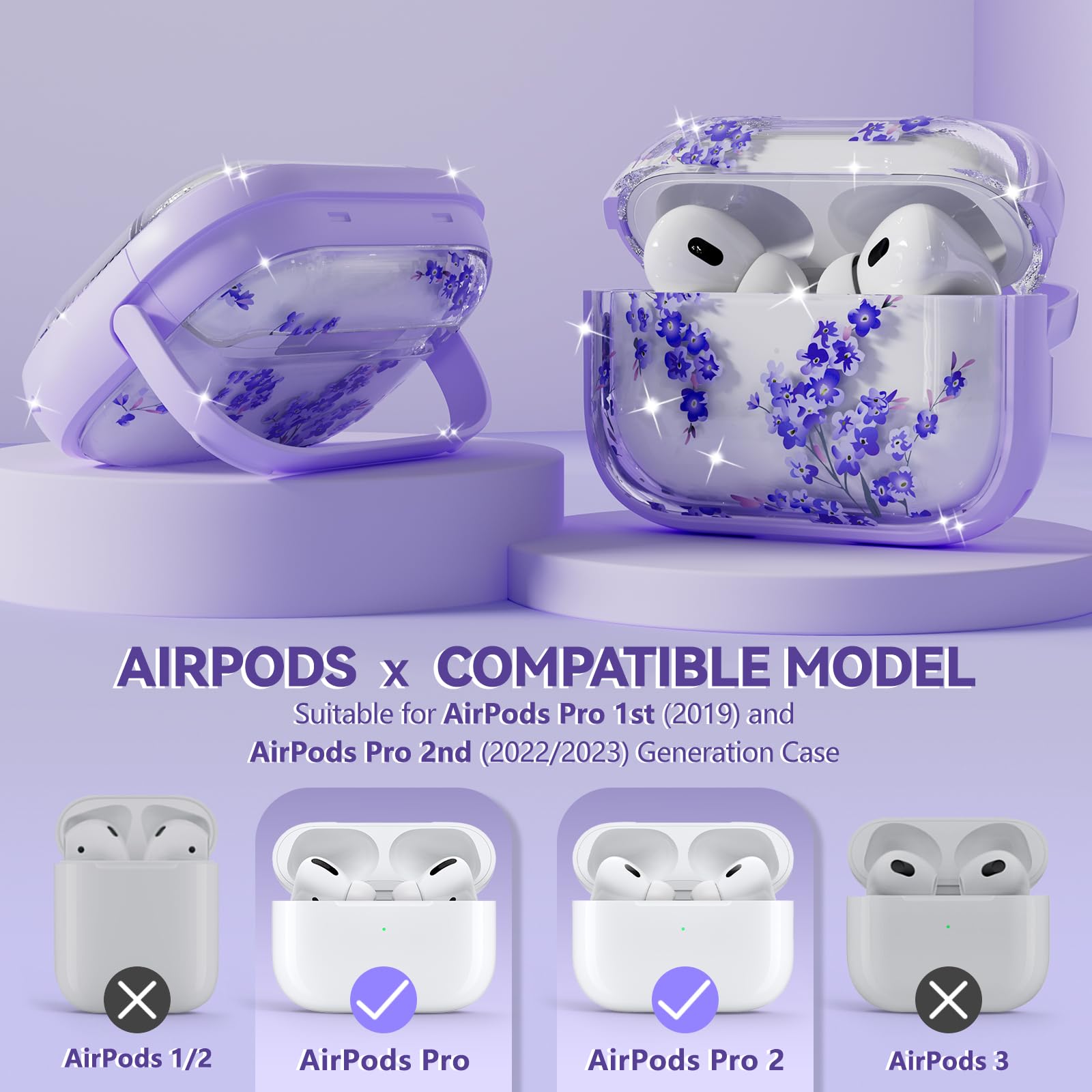 Amazon.com: Inesore for AirPods Pro 2nd/1st Case (2023-2019