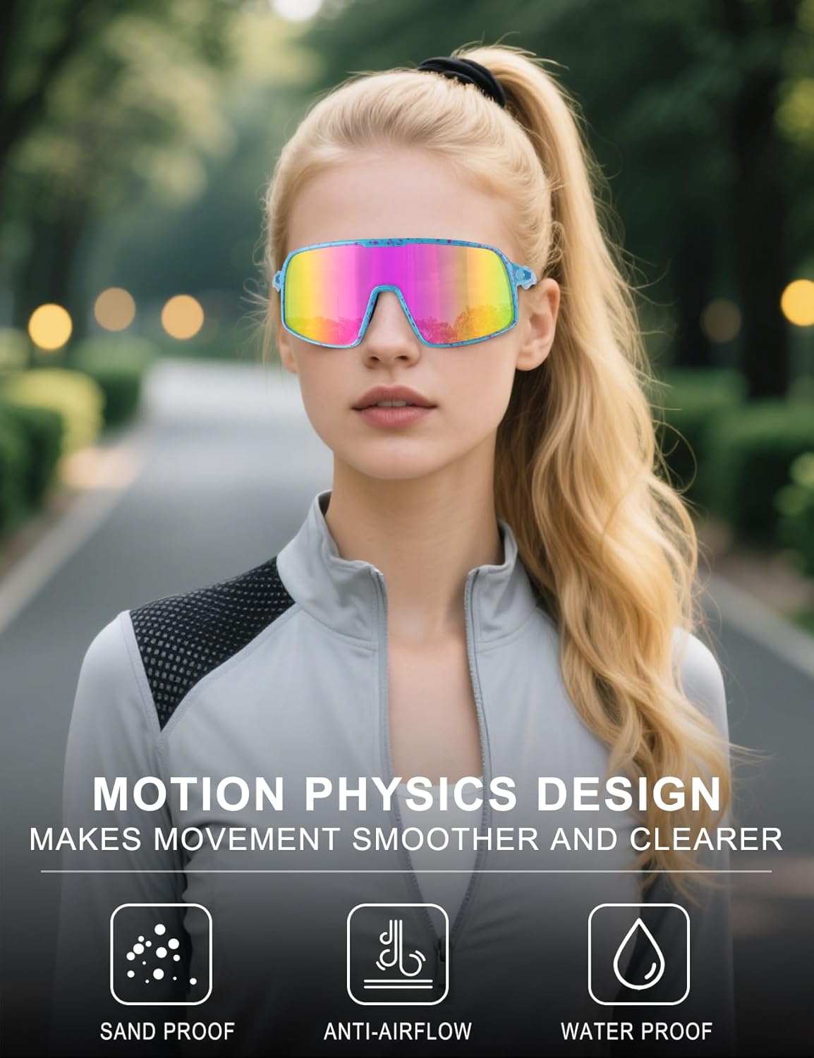 BangLong Polarized Sports Sunglasses for Men Women, UV Protection Sun Glasses for Baseball Running Cycling Fishing - Image 4