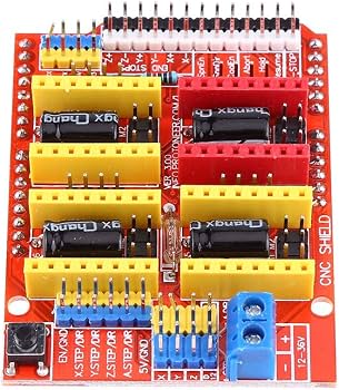 3D-Drucker Kit – CNC Shield V3.0 + R3 Board + Nema 17 Schrittmotor + 4x A4988 Treiber + Kühlkörper Für Arduino & GRBL-Projekte 3D-Drucker Kit – CNC Shield V3.0 + R3 Board + Nema 17 Schrittmotor + 4x A4988 Treiber + Kühlkörper Für Arduino & GRBL-Projekte