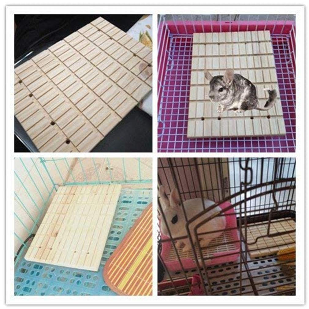ZHER-LU Konijn Klauwen Krabplank Huisdieren Houten Hamster Eekhoorn Spelen Speelgoed Scratch Kooi Tool Slijpen Deck Ornament Levert Bunny Houten Slijpen Deck Kleine Dier Spelen Speelgoed Voeten Pad
