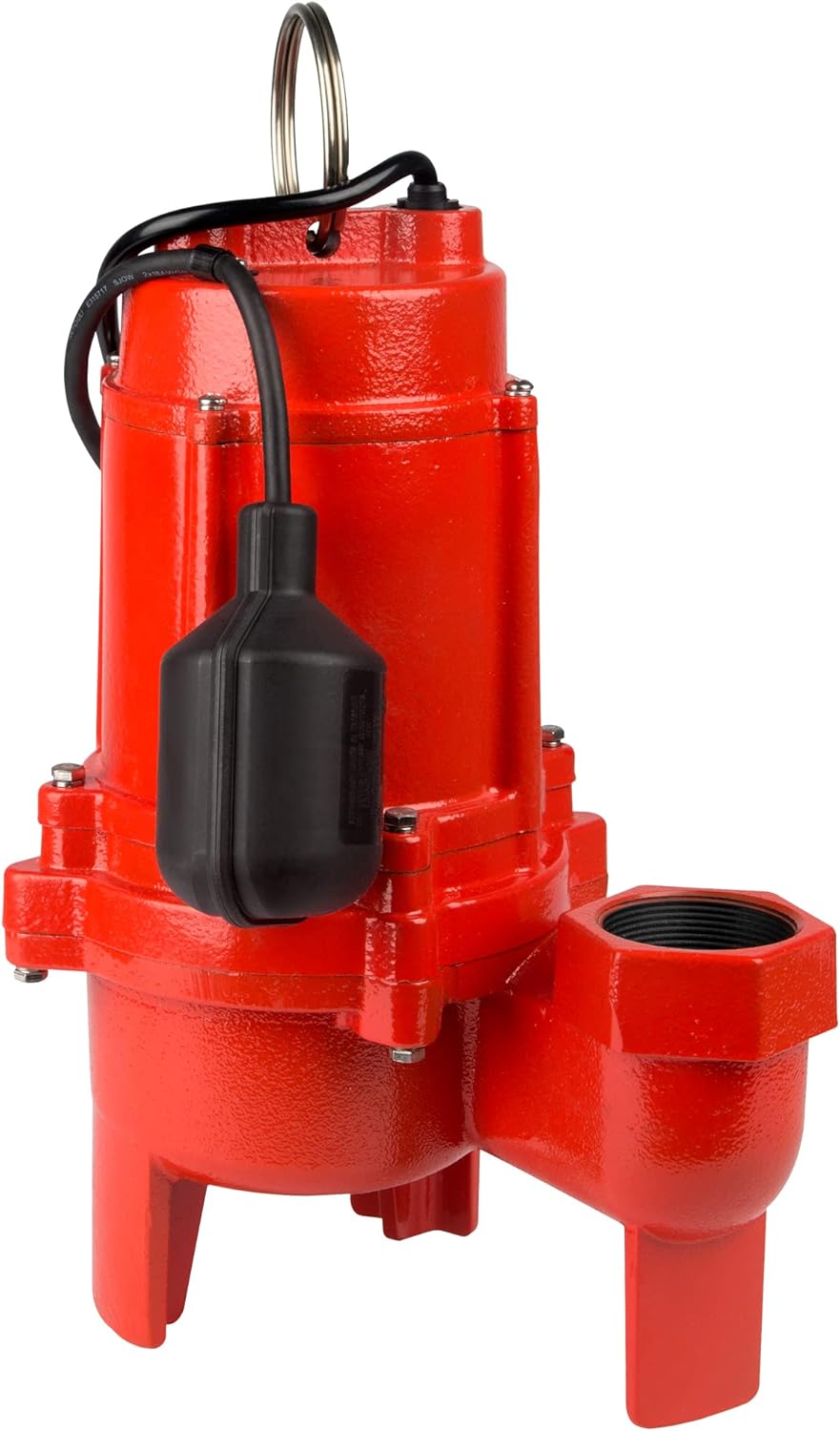 Bundle of Red Lion RL75WA 115 Volt, 3/4 HP, 8400 GPH Sewage Pump with Piggyback Tethered Switch and 20-Ft. Power Cord, 14942664 + Red Lion WCV2 Heavy Duty Sewage 2-inch PVC Check Valve, 14942914