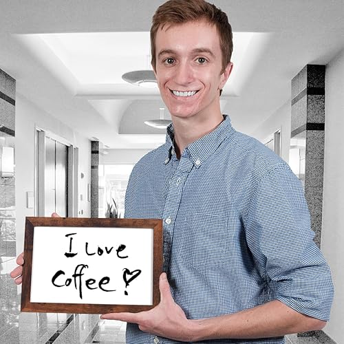 Miniatura 6 de TORASO Pizarra blanca de borrado en seco, pizarra blanca magnética para pared, oficina, escuela, hogar, tablero colgante para