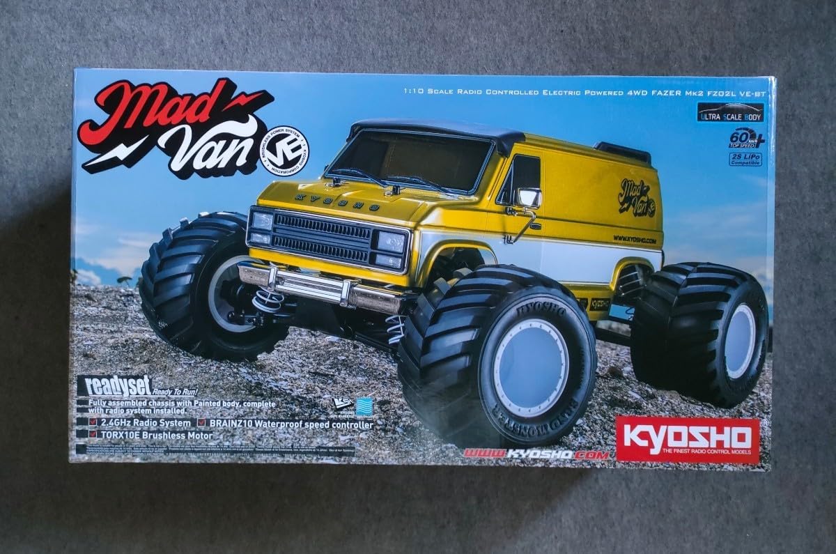 Amazon.co.jp: 京商 1/10 EP 4WD R/S マッドバンVE T2 メタリック 