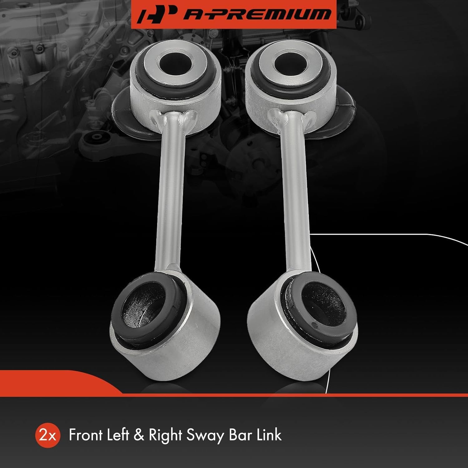 A-Premium 2 x Front Sway Bar Links Stabilizer Bar Links, Compatible with Mercedes-Benz E300 1996-1999, E320 1996-2003, E420 1997-1997, E430 1998-2002, E55 AMG 1999-2002