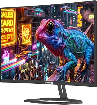 New! Sceptre Curved 32 inch Prime Gaming Monitor 1080p 1500R 110% sRGB HDMI X2 up to 240Hz, DisplayPort X2 up to 260Hz FreeSync Premium 1ms Build-in Speakers, Machine Black 2027 (C325B-FW260D.A1)