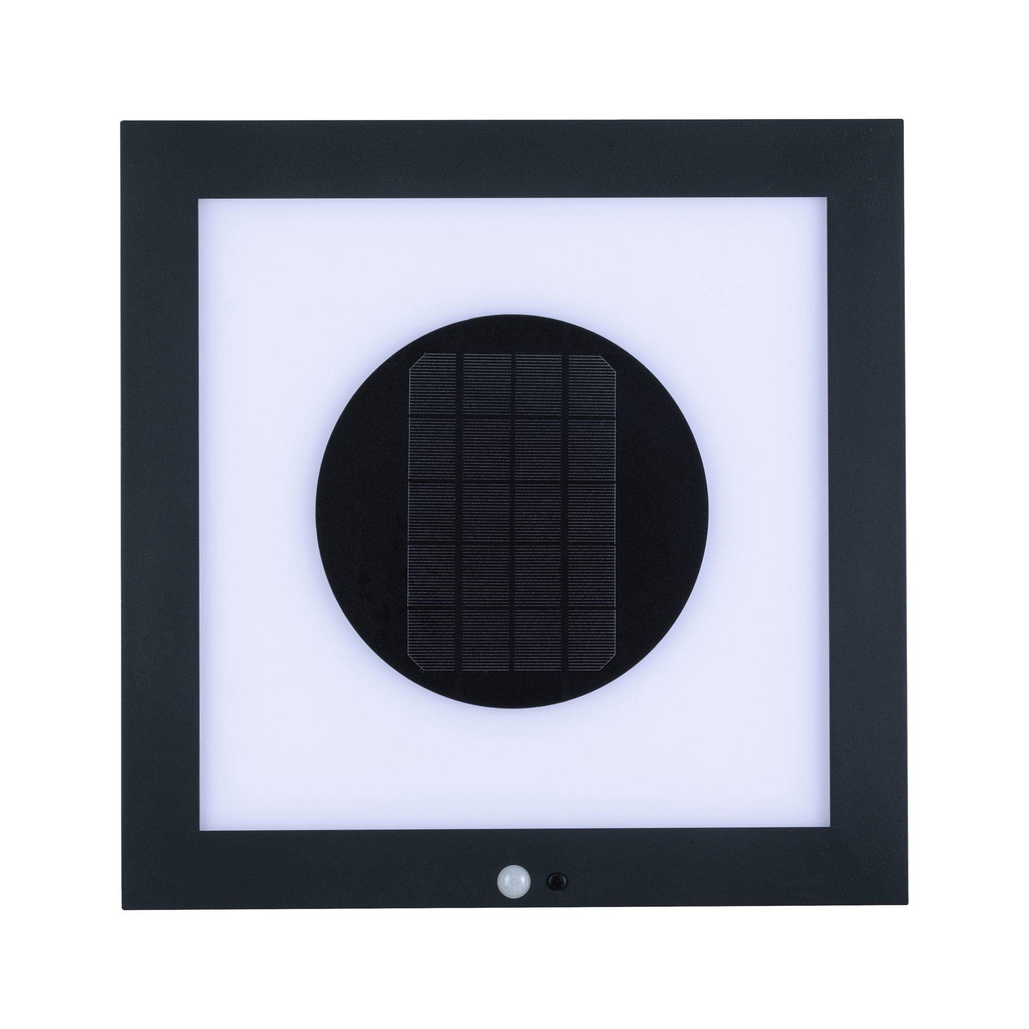 Paulmann Outdoor Solar Panel Taija mit Bewegungsmelder, 40 x 40 cm, IP44, 2 W, 90 lm, Warmweiß, Akku
