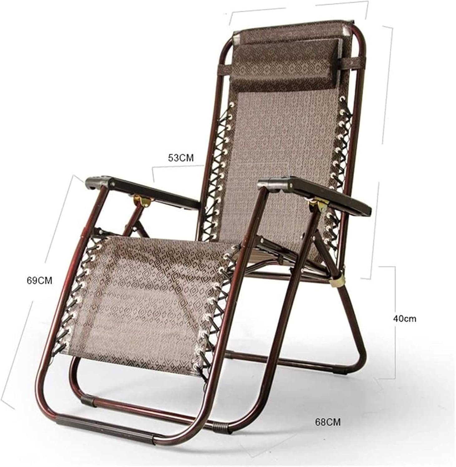折りたたみ式無重力ラウンジ チェア屋外テラス調節可能な