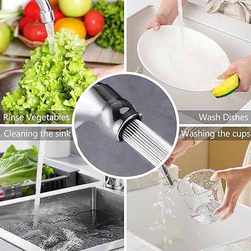 Miniatura 5 de Accesorio de pulverización para fregadero Moen Spray Head y manguera de repuesto cromado