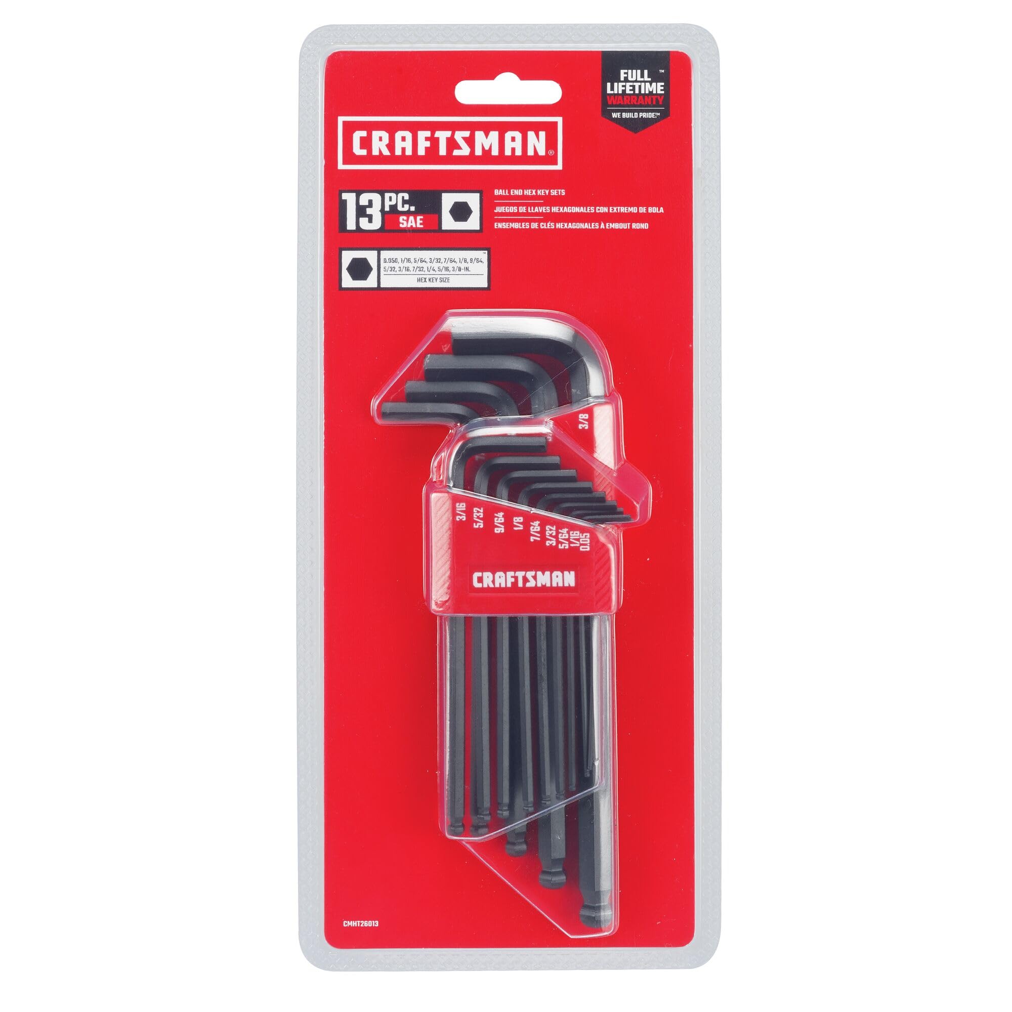 やーもん Steelman 13-Piece Long Arm Hex Key Wrench Set, Metric (MM