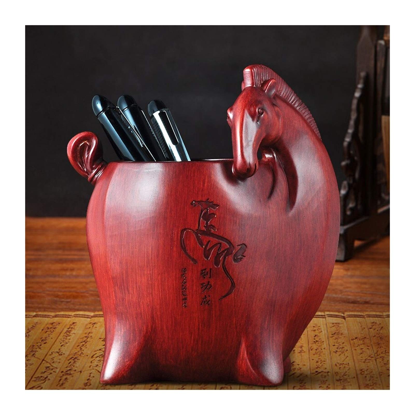 Porte Stylo Bureau Support de crayon titulaire de stylo de stylo chinois organisateur Papeterie Stylo de stockage Pot Pot de bureau Organisateur Accueil Pot Porte-stylo Porte-crayons/Porte-stylo ( Col