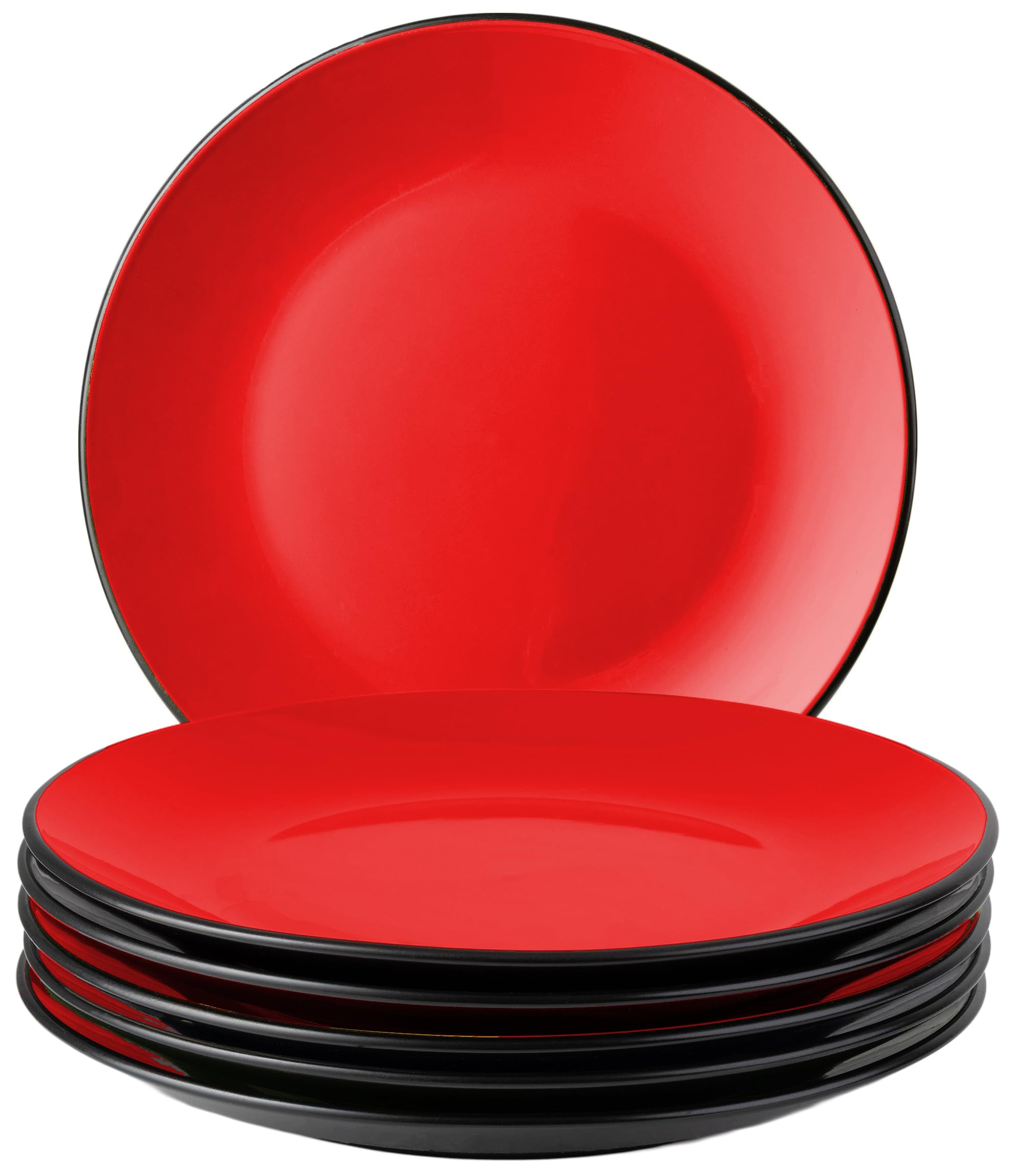 MIAMIO - 6 x 500ml Juego De Cuencos/Tazones Exterior Negro Interior De Color - Le Papillon Colección (Multicolor) — view 14