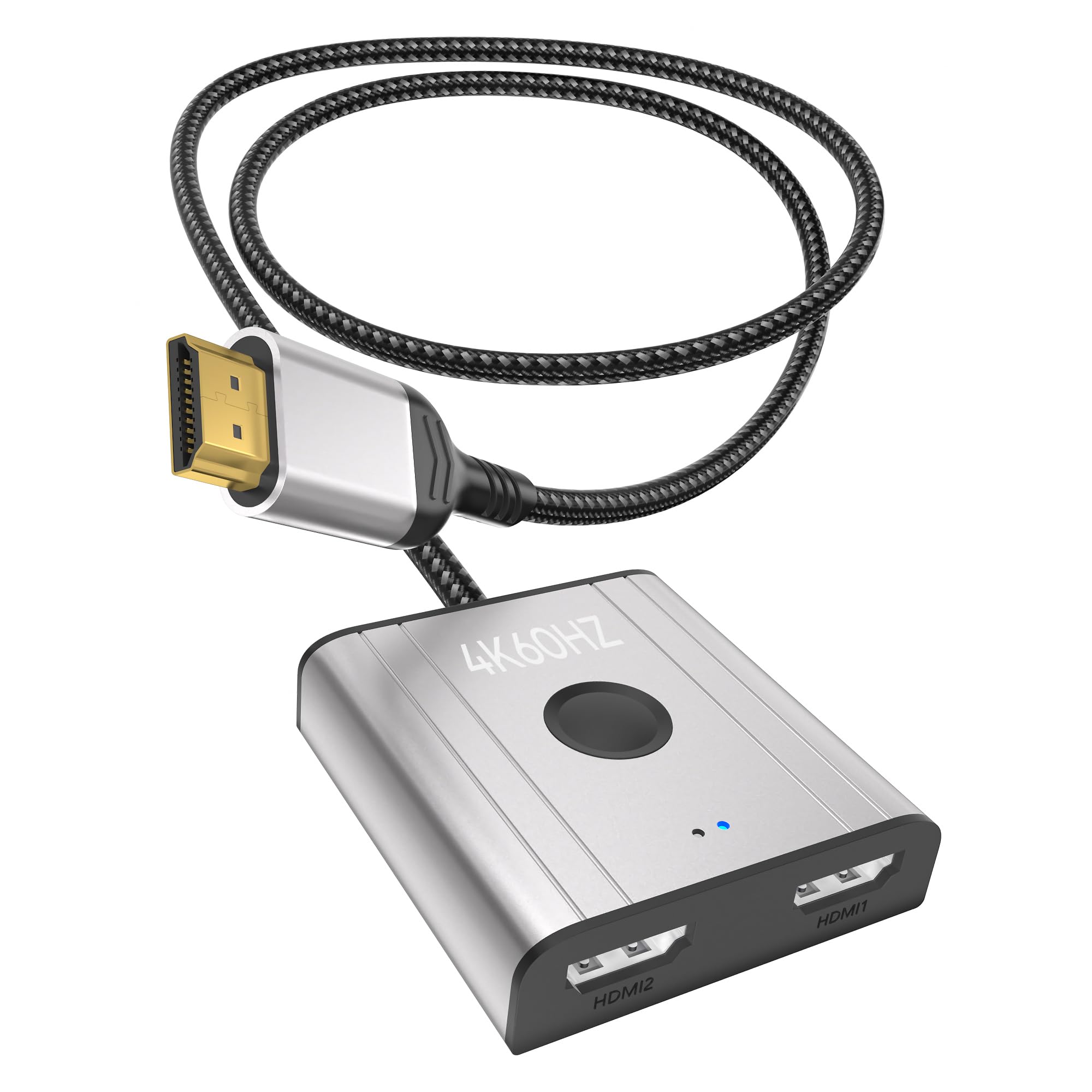 SHULIANCABLE Cavo HDMI 2.0 4K @60Hz 2 Metri - Supporto Ethernet, Audio Return (ARC), HDR E 3D - Compatibile Con PS5, PS4, Xbox, Fire TV, PC - Treccia In Nylon - 5