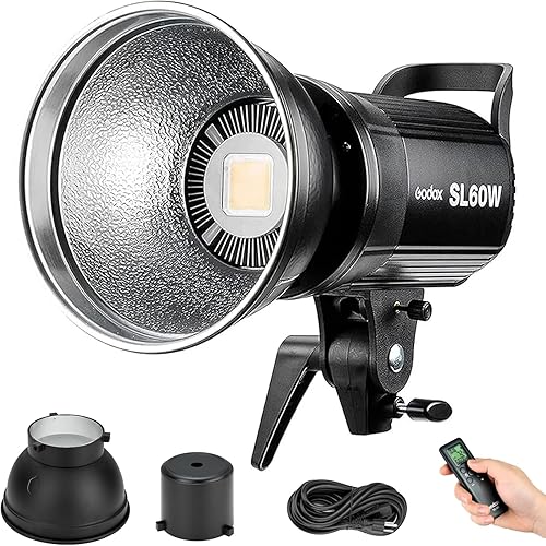 Miniatura 8 de Godox SL100D - Luz de video LED 100 W 5600 K CRI 96 TLCI 97 8 luces FX Studio LED de iluminación continua de vídeo Bowens Mount versión de luz blanca