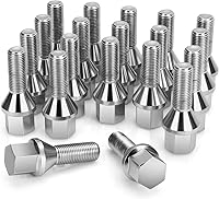 DYNOFIT M12x1.25 Lug Bolts 20-Pack for Jeep Compass Cherokee Renegade - 28mm Shank, 10.9 Grade OEM Replacement 6511051AA