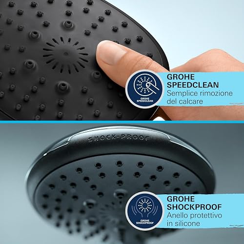 GROHE Vitalio Start 250 Colonna Doccia con Deviatore (soffione tondo 25 cm 2 getti, doccetta 2 getti, deviatore, risparmio idrico), Cromo, 26680001 - 3