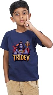 DARESTYLES Lord Shiva (32) Maha Shivratri Tshirt for Boys | Divine Spiritual Graphic | Premium Cotton Regular Tshirt Price In India