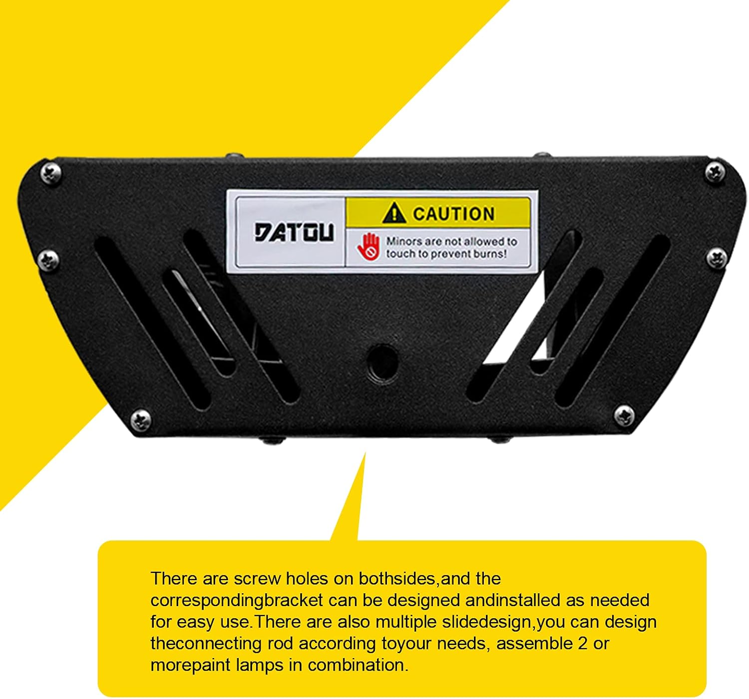 DATOU BOSS Infrared Paint Curing Lamp 2000W Automotive Paint Curing System Infrared Paint Dryer with Timer 110V