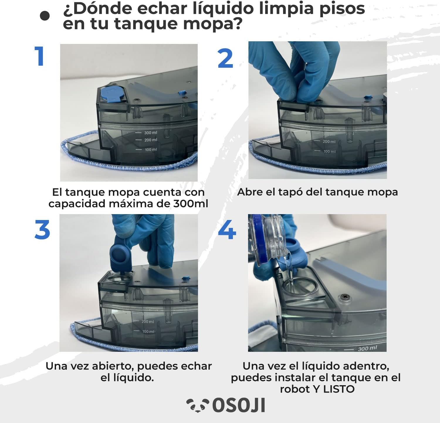 Accesorio Tanque de Agua para trapear Osoji Dojo 870 y Dojo 990 :  Amazon.com.mx: Hogar y Cocina