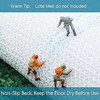 Vista 3 de ZebraSmile 16 X 24 in Small Bathroom Rugs Green Leaves Microfiber Bath Mat Water Absorbent Bathroom Rug with Non Slip Back for Wash Basin Shower