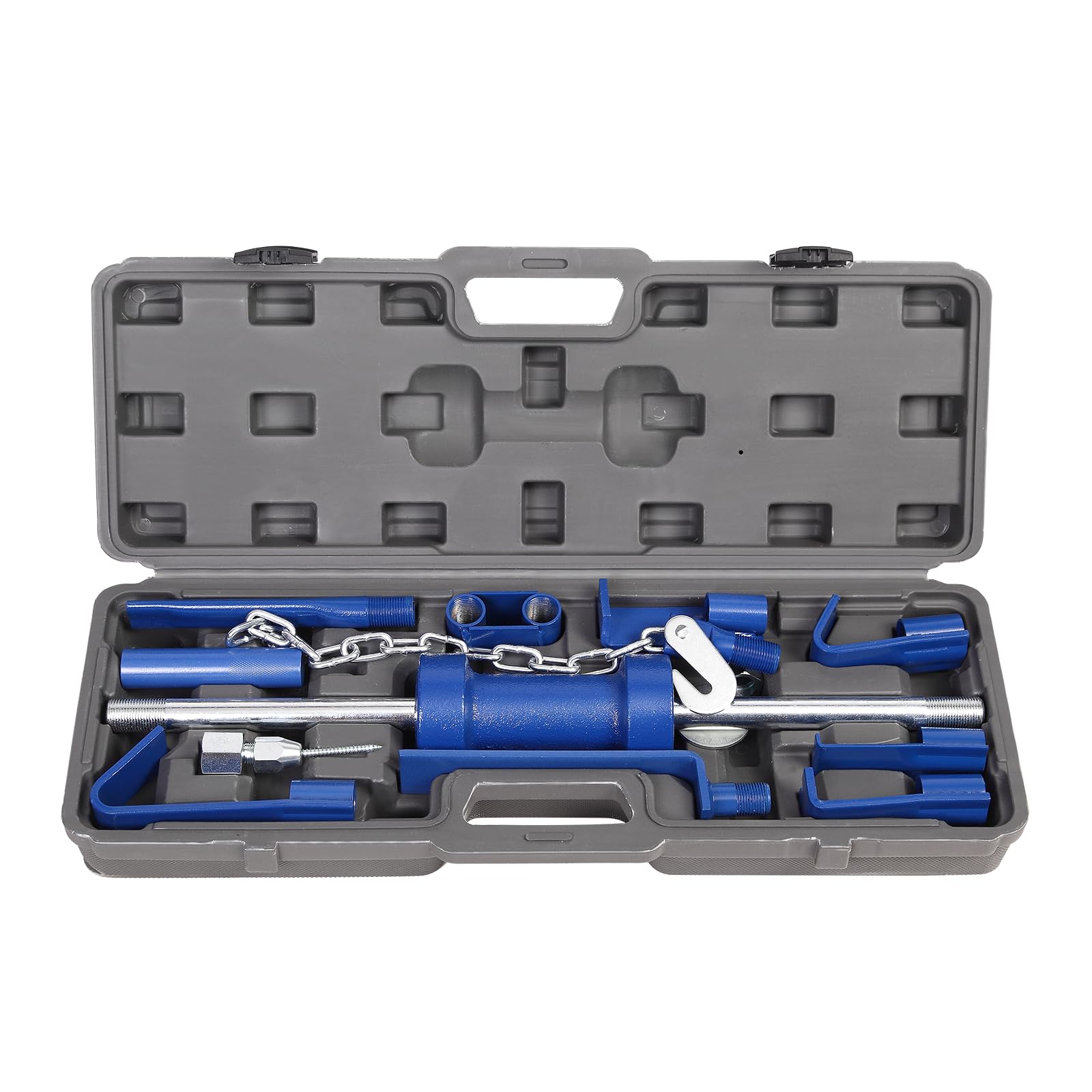Universal 14PC Slide Hammer Dent Puller Set 13LBS Universal Slide Hammer Auto Body Truck Repair Tool Kit Repair Frame Set with Carrying Case