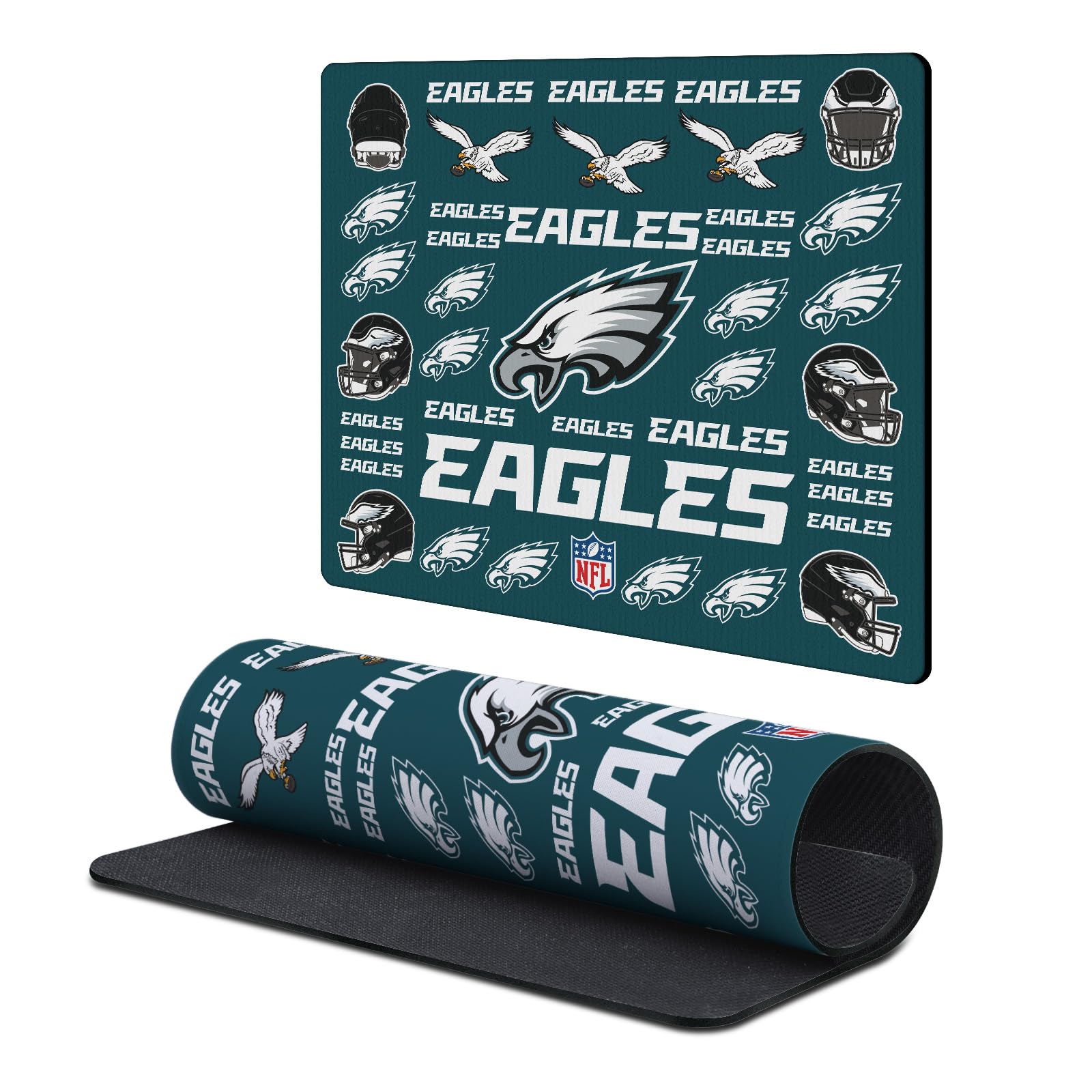 Head Case Designs Officially Licensed NFL Sticker Collage Philadelphia Eagles 9.84 x 11.81 x 0.12 inches (250 x 300 mm) - S Gaming Office Desk PC Keyboard Mouse Mat Pad
