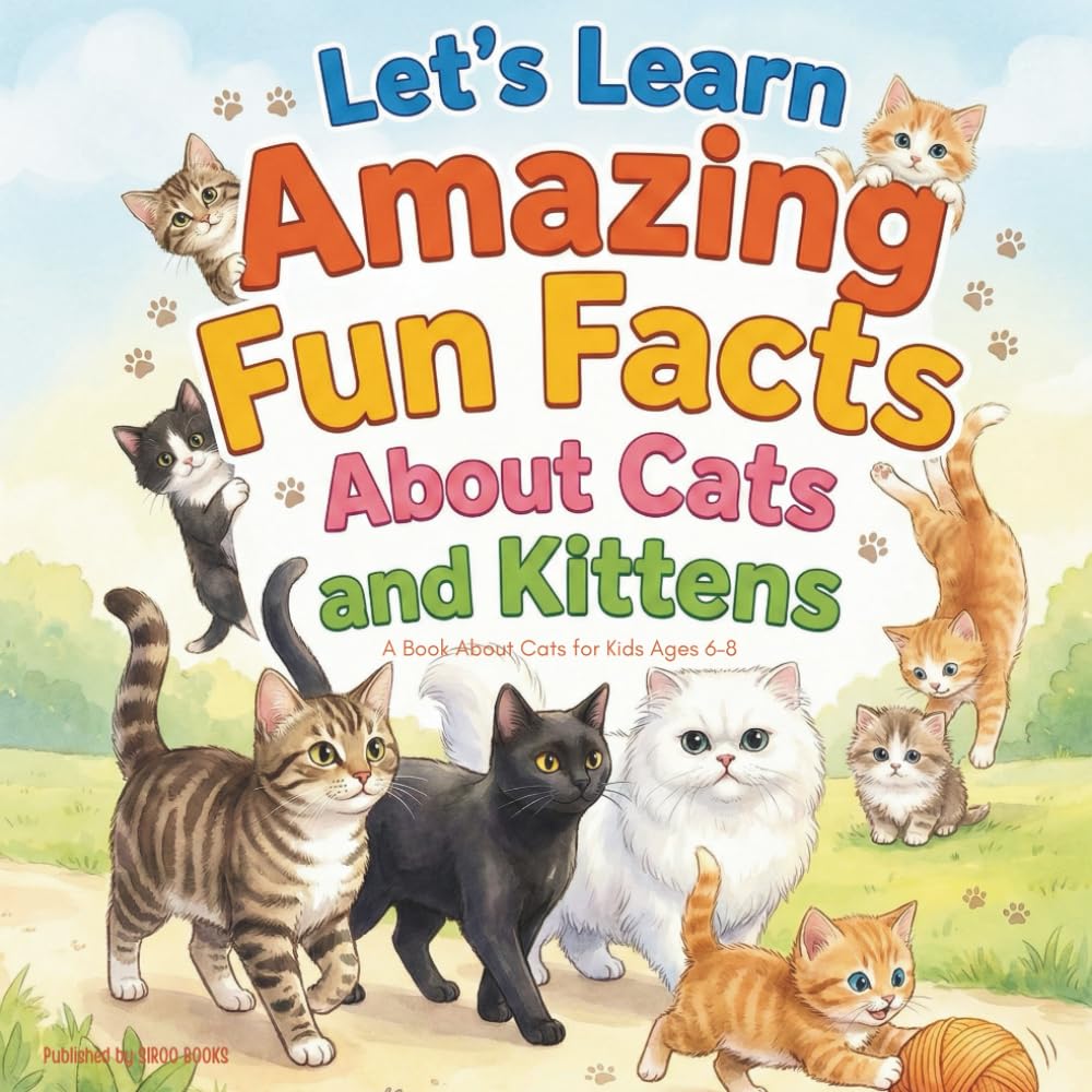Let’s Learn Amazing Fun Facts About Cats and Kittens: A Book About Cats for Kids Ages 6–8