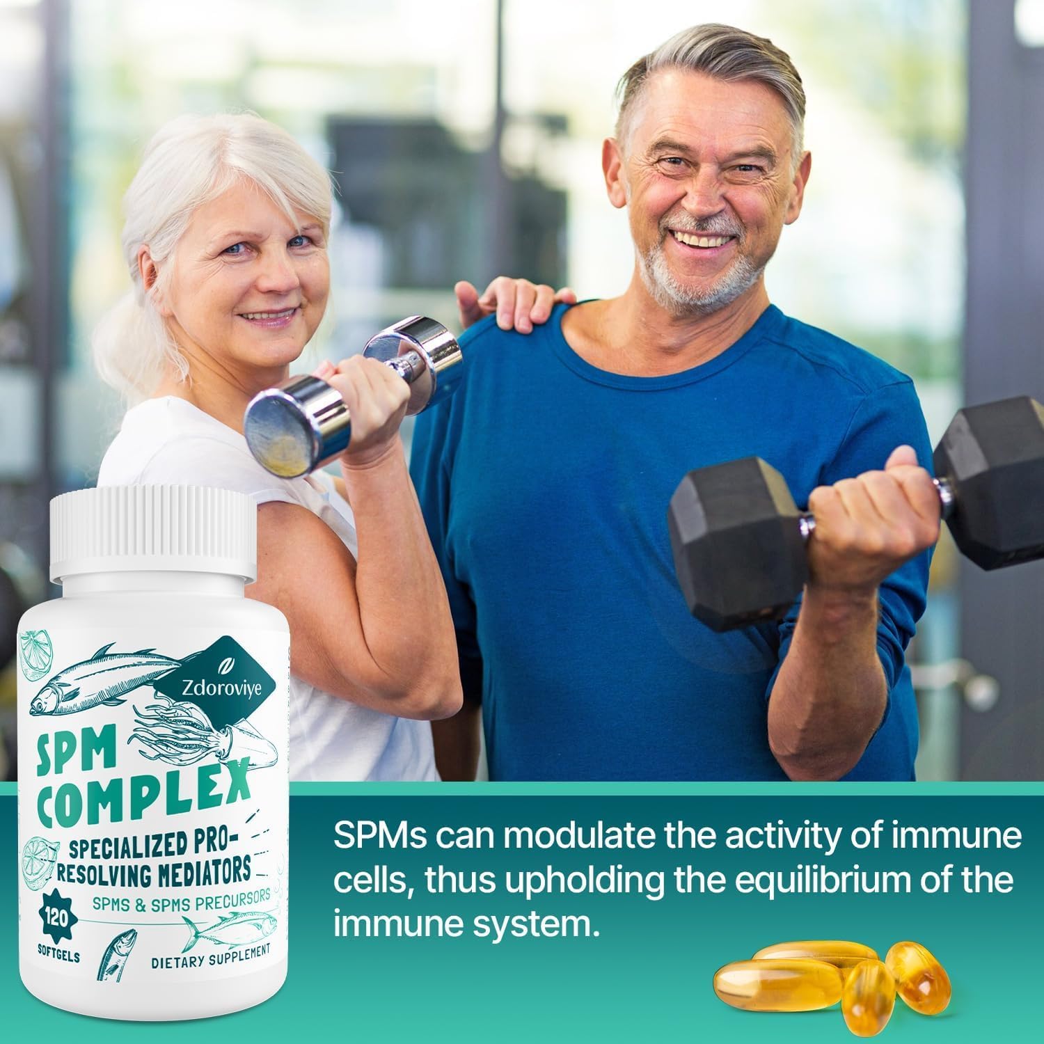 SPM Supplement - Specialized Pro-Resolving Mediators and SPMs Precursors Complex - 120 Softgels (2 Bottles) - Image 7