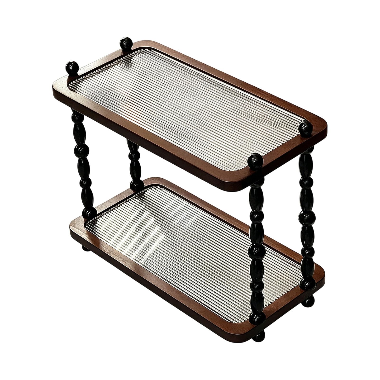 Limtula Tabletop Display Shelf, Double Layer Counter Organizer for Vanity, Bathroom and Dresser Storage, 13.4 X 6.7 X 10.2 in Makeup Shelf Sink Counter Rack Tabletop Stand Home