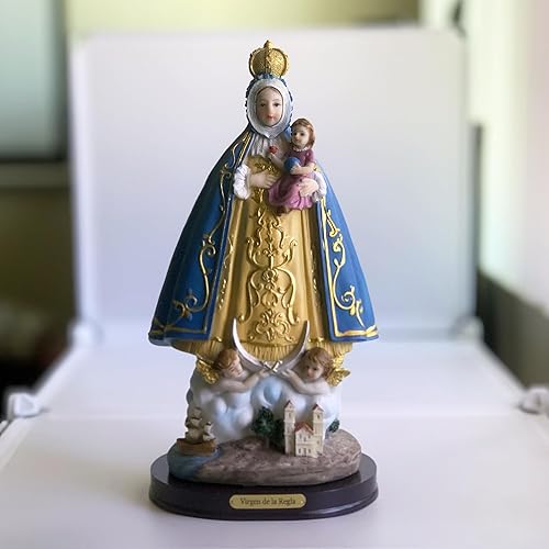 Miniatura 3 de Estatua de Nuestra Señora de Regla, resina finamente detallada, figura de 12 pulgadas de alto #VM-77384