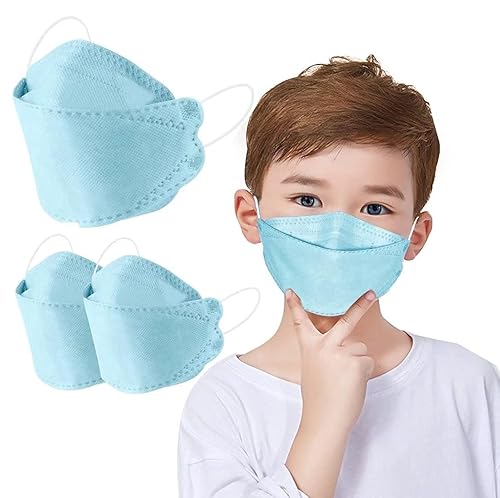 Miniatura 12 de Mascarillas faciales para niños 50 PCS, mascarillas faciales desechables de 4 capas para niños, máscaras grises