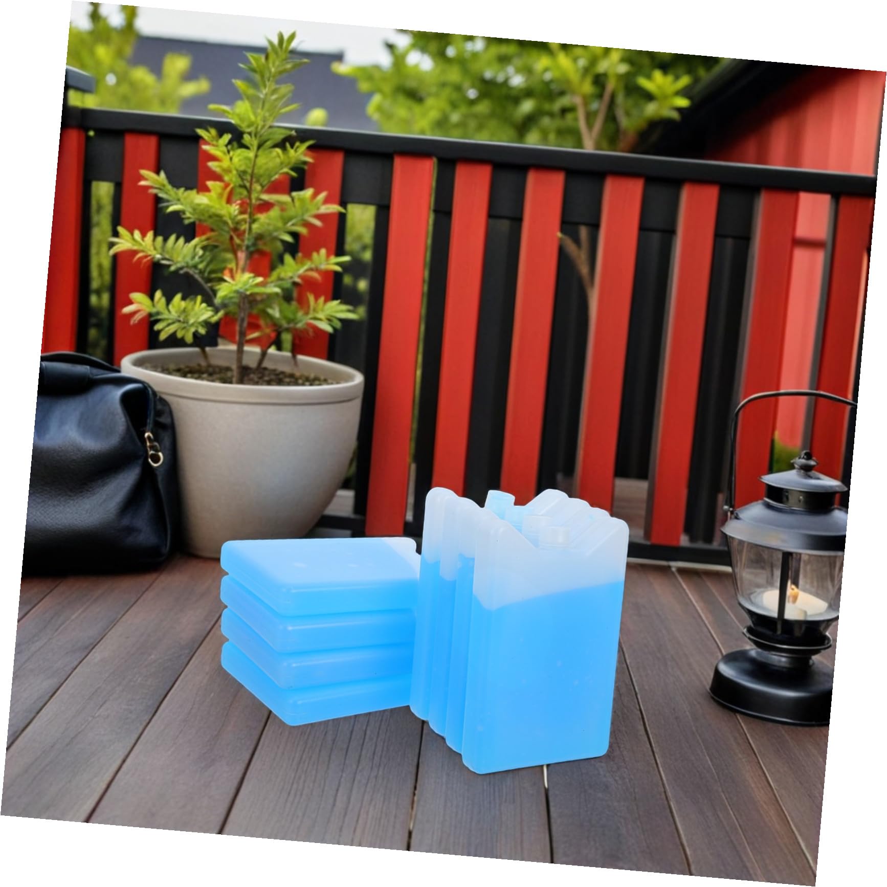 BESTOYARD 8 Stück Kühlakkus für Camping Kühlbox 200ml aus Hdpe und Absorbent Resin mit Schneller Kühlung und Praktischem Design für Outdoor Angeln und Lunchboxen