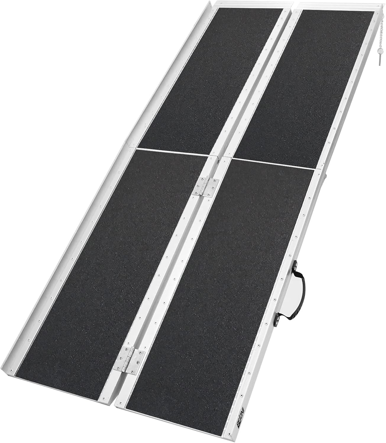 BEJONI 6FT Folding Aluminum Wheelchair Ramp for Home, 600 lbs Capacity
