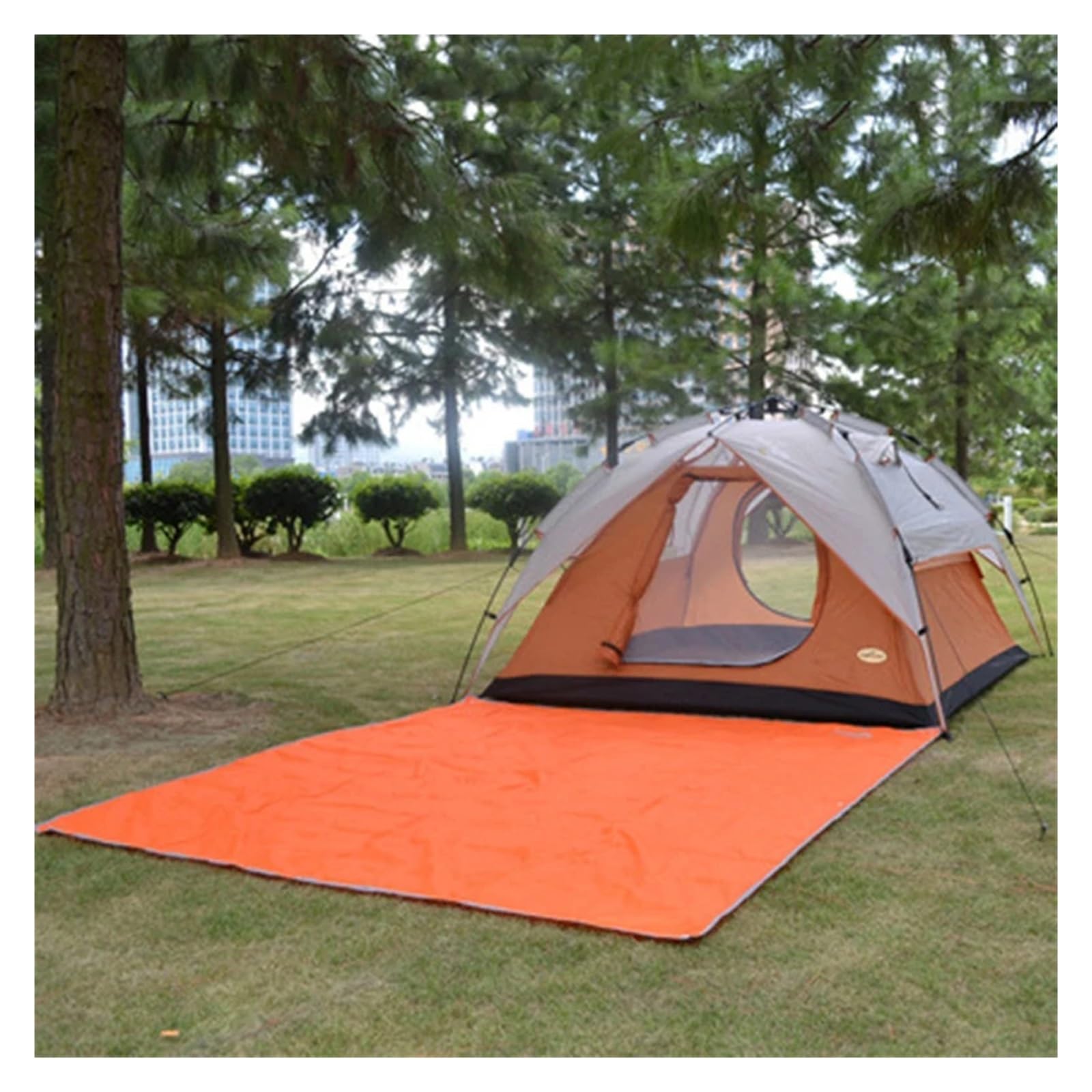 Bâche de Sol Tente étanche 1.5x2.1/2x2.1m, Tapis Pique-Nique, Poche Plage avec Sac, Compatible for Le Camping et la randonnée