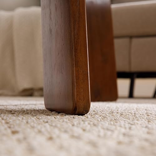 Miniatura 5 de Mesa auxiliar moderna de mediados de siglo, mesa de madera para sala de estar, bonita mesa de centro redonda para sala de estar, oficina, recepción,