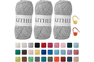 03 Light Grey Cotton Yarn: A Versatile Choice for Crocheting and Knitting...