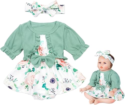 Adorable ropa de muñeca TatuDoll Reborn para niña, accesorios de 2 piezas para muñeca Reborn de 22 a 24 pulgadas