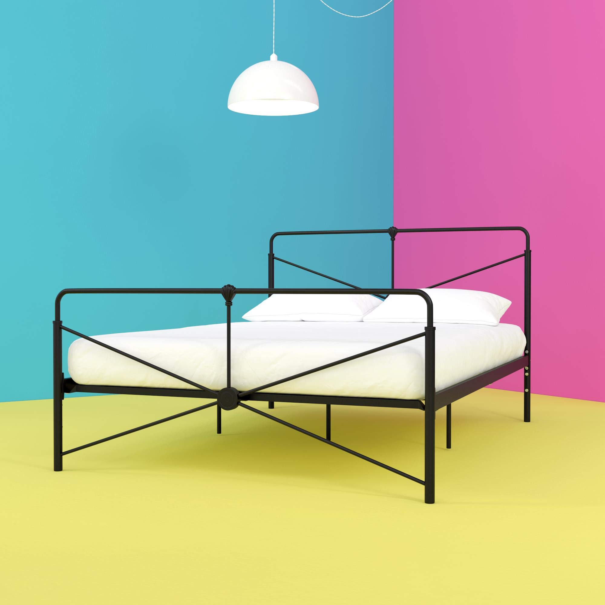 DHP Leopold Metal Bed Black King