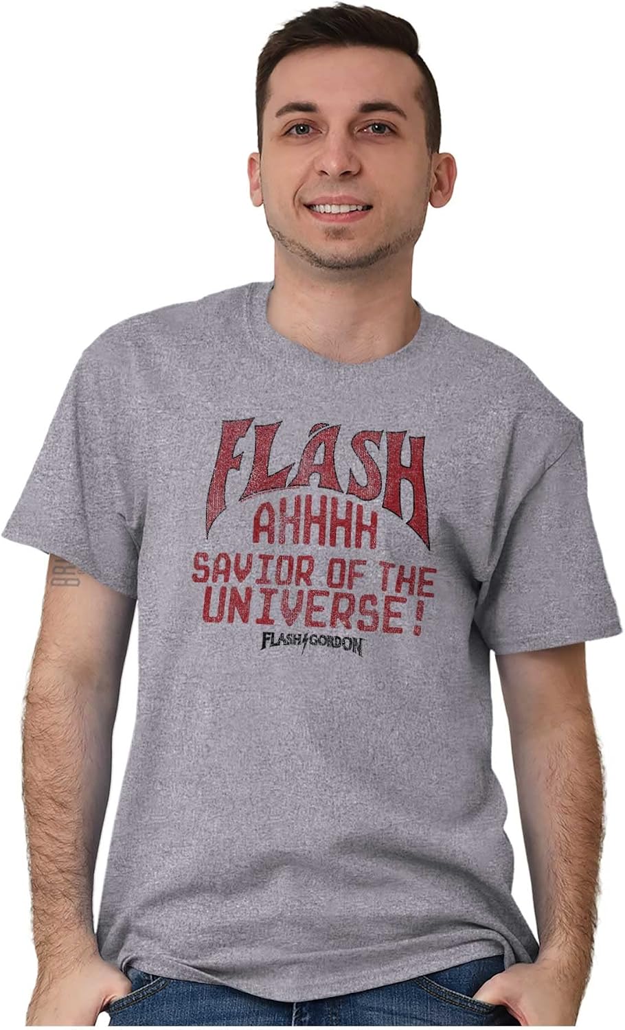 Flash Gordon Logo Vintage Comic Hero Graphic T Shirt Men or Women