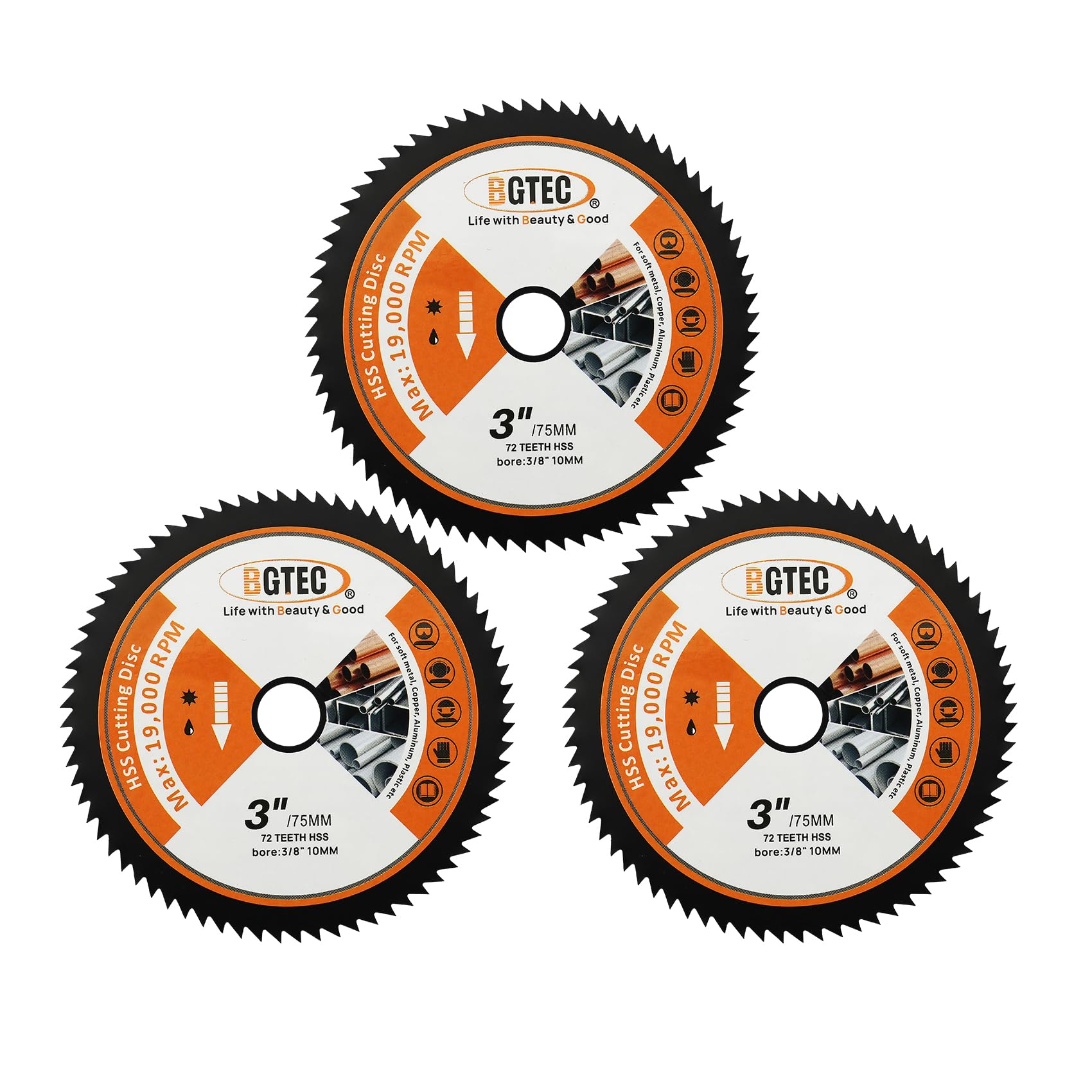 BGTEC Metal & Wood Cutting Wheels - 4 Blades -9 BGTEC Metal & Wood Cutting Wheels - 4 Blades -9