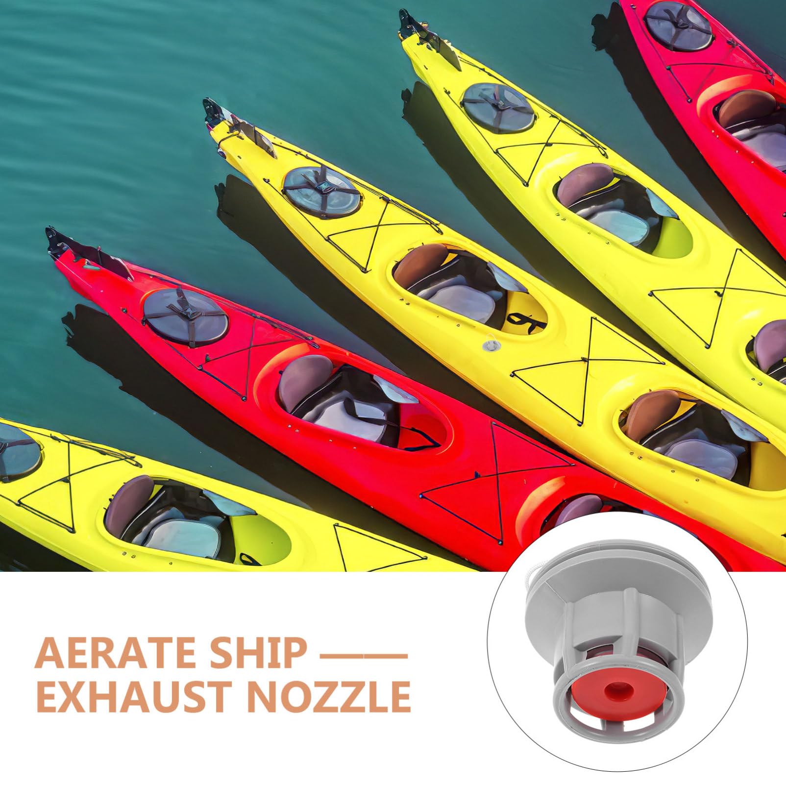 SUPVOX Valvola Aria per Gommone Palloncino Kayak Valvole Cuscino Gonfiabile Galleggia Pompa Valvolare Tappo Valvola Aria Gas Auto Kit Tubi Misura Gommone da Pesca Barca Remare Grey Vedere