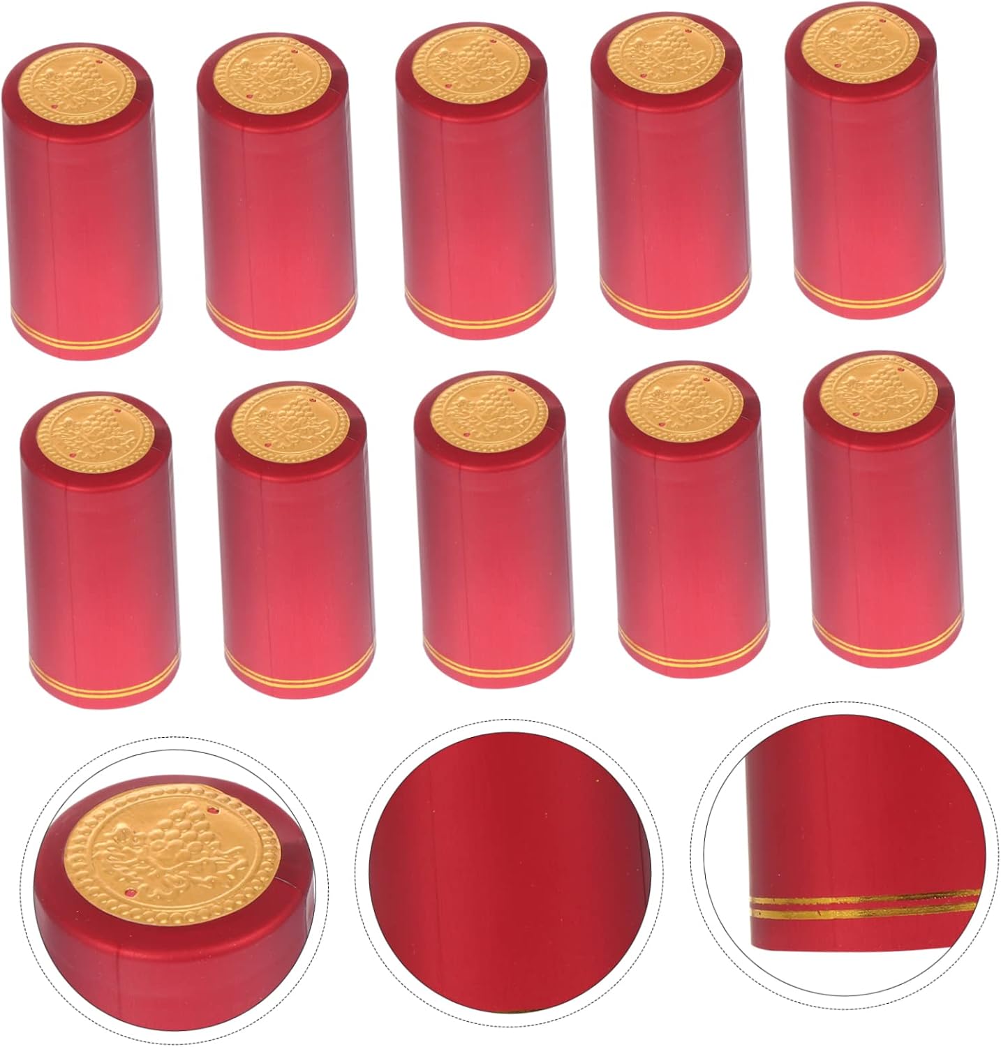 Zerodeko 300pcs Heat Shrink Sealing Caps for Wine Bottles Bottle Stopper Material Wine Accessories
