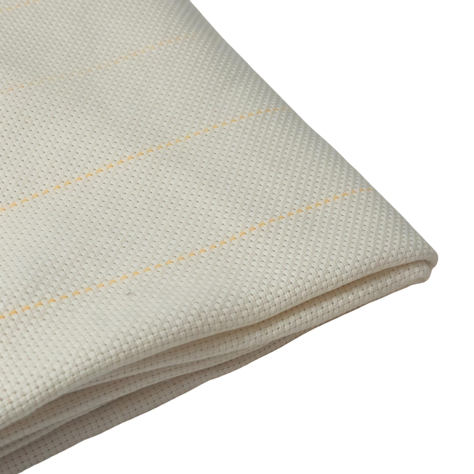Tissu moine en coton 1,5x1,5m avec rayures jaunes pour tapis