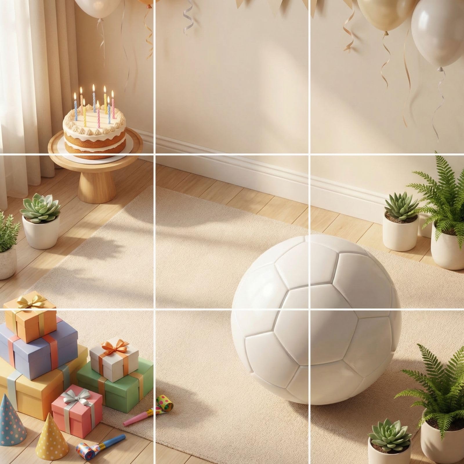 Generisch Individuell gestaltbarer Fußball 32Seiten Foto & Text– Personalisiertes Geschenk für Schüler, Fußballtrainer & Kinder, hochwertiger Trainingsball mit eigenem Muster, perfekt für Geburtstage