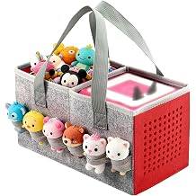 Carry Bag for Toniebox Starter Set Without Dolls and Toy Figures Storage Bag for Children Toniebox Audio Player Felt Organiser Bag Transport Bag for Toniebox with Handle Red