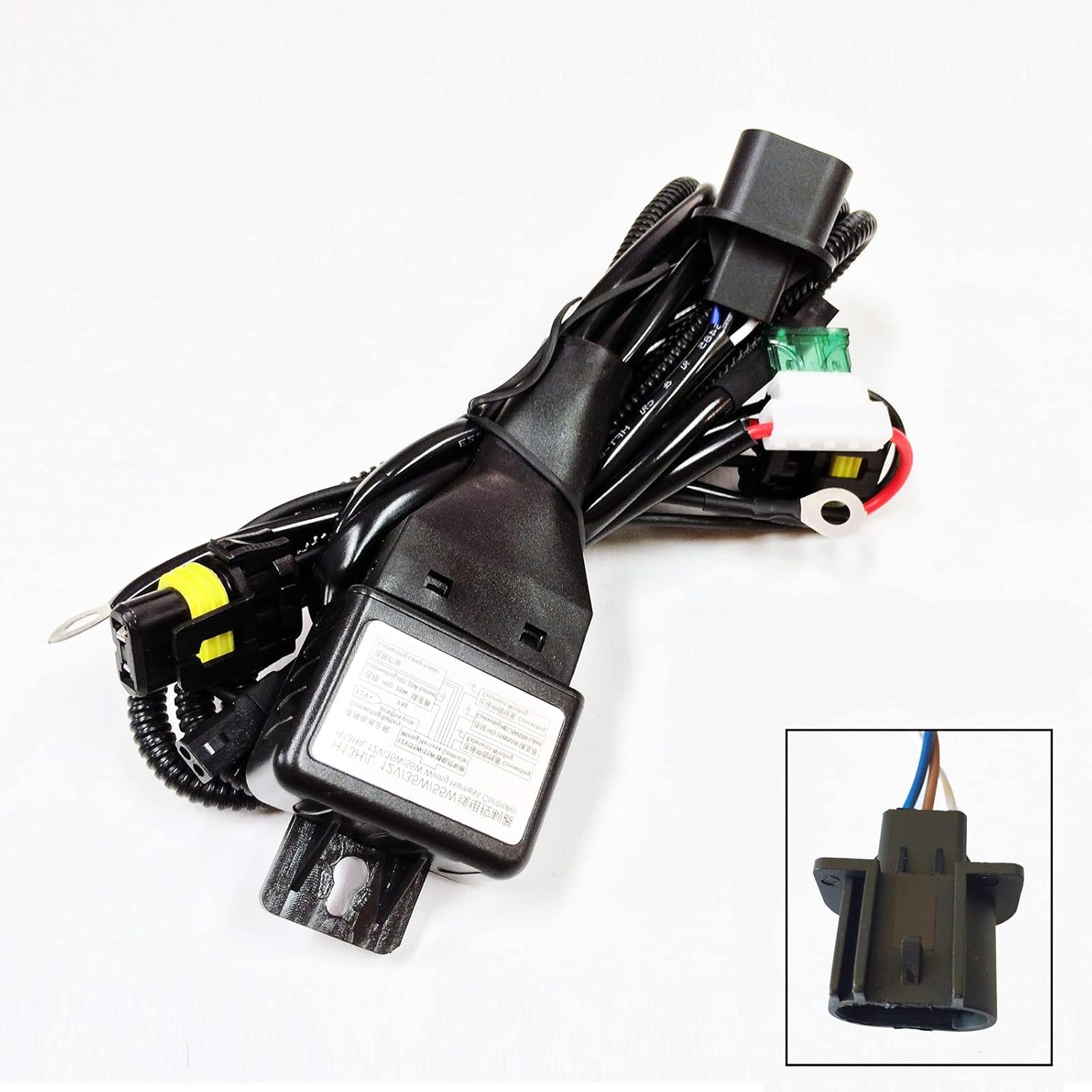 O-NEX HID Relay Harness H13 9008 12V 35W/55W Bi-Xenon Hi/Lo H/L Wiring ...