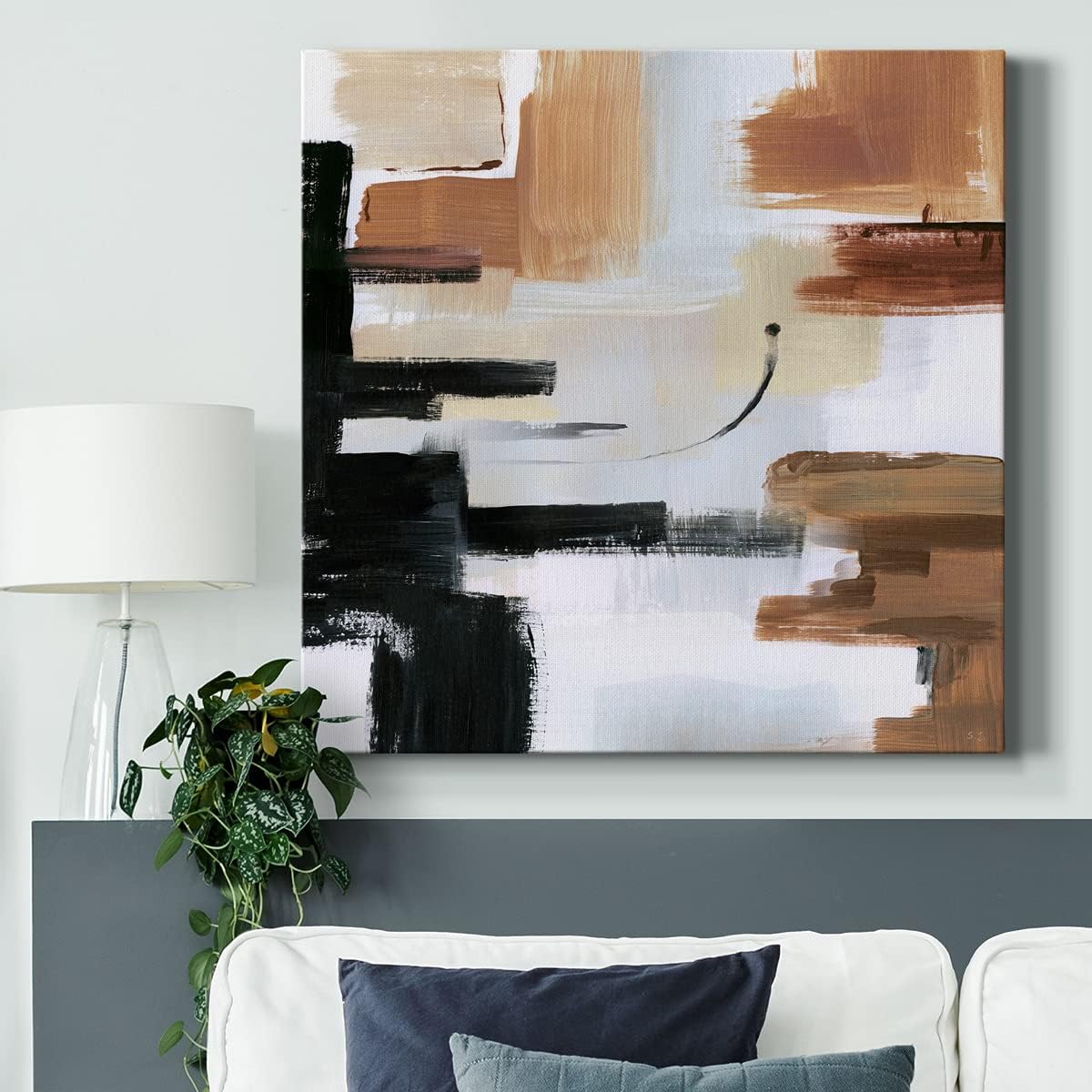 Renditions Gallery Canvas Landscape Abstract Wall Art Décor for Bedroom,Mountain Plateau, Ready to Hang, 32'' x 32''