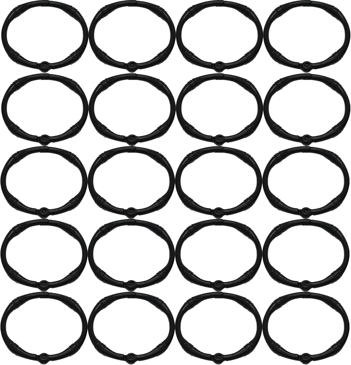 Curtain Rings,Curtain Hooks,Hanging Rings,Shower Curtain Hooks Zinc Alloy Decorative Shower Rings for Bathroom Shower Rod Glide Smoothly Round Shower Rings 20Pcs,b (Color : B)