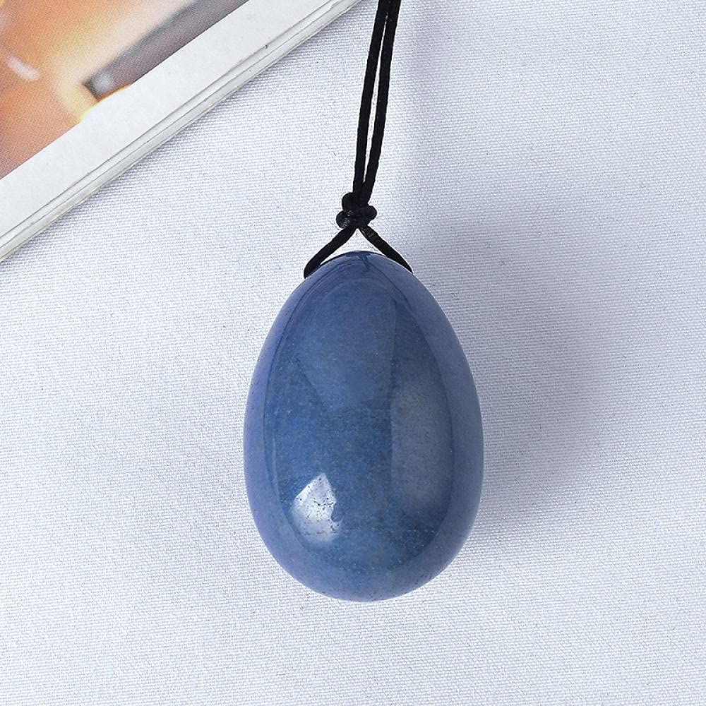 45X30MM Naturel Jade Yoni Egg Femmes et Hommes Outil D'exercice Kegel pour Plancher Pelvien -BA
