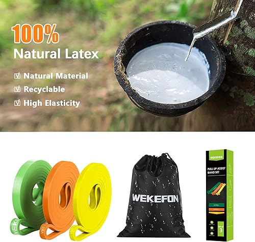 Miniatura 2 de Resistance Bands Set, Pull Up Assist Bands - Stretch Resistance Band - Mobility Band Powerlifting Exercise Bands for Resistance Training, Physical